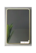 MIRROR WITH GOLD METAL FRAME 60x90CM