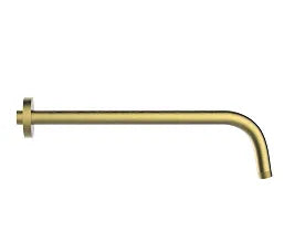 LUZIA BRASS WATERFALL SHOWER ARM 33CM BRUSHED GOLD