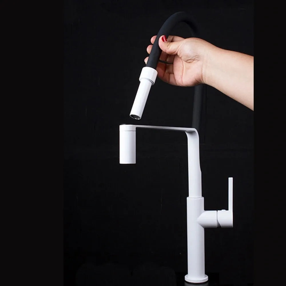 GRIFOS CHEF SLIM WHITE KITCHEN MIXER 2WAY WHITE