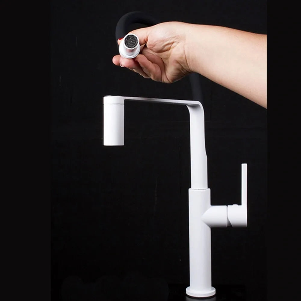 GRIFOS CHEF SLIM WHITE KITCHEN MIXER 2WAY WHITE