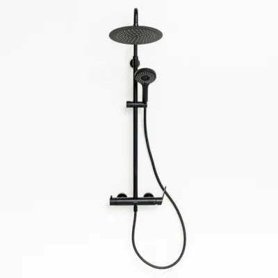PANAM EVO XTREME BLACK EXTENDABLE SHOWER COLUMN