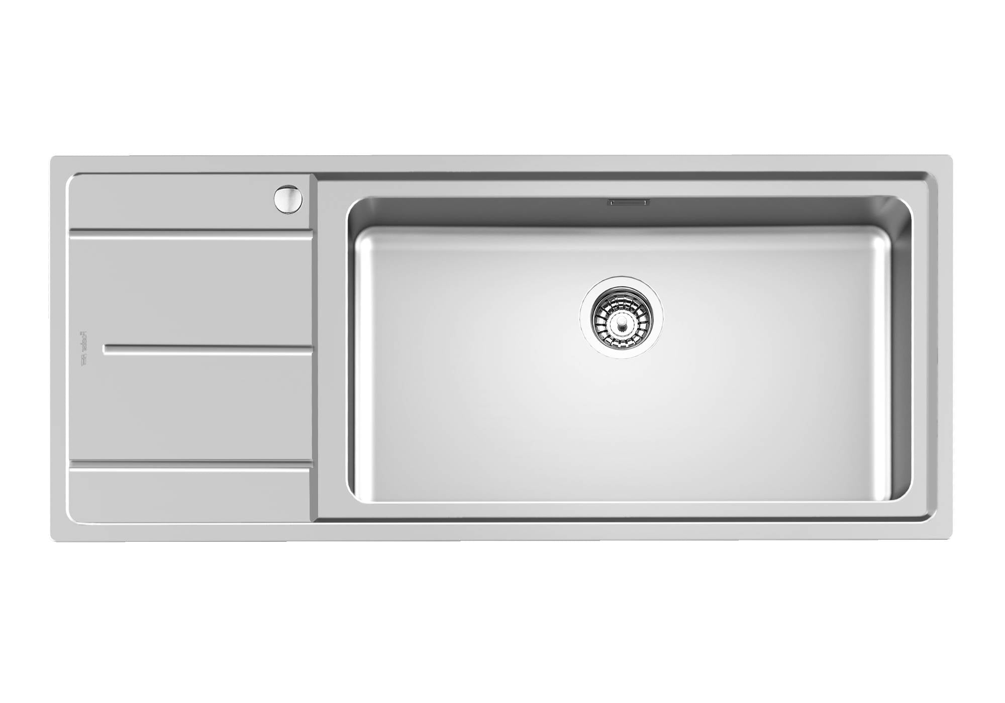 FOSTER EVO S/STEEL SINK 1 BOWL & DRAINER 116X50cm