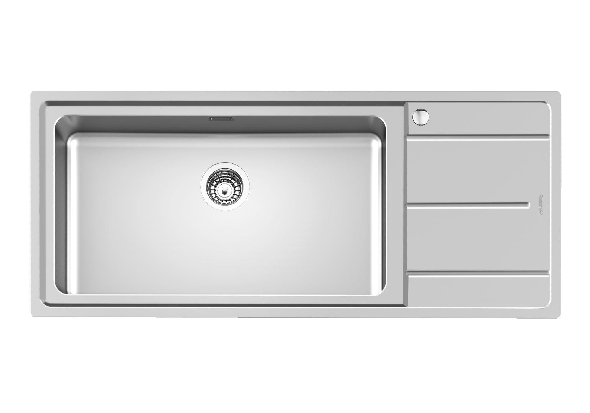 FOSTER EVO S/STEEL SINK 1 BOWL & DRAINER 116X50cm