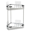 DOUBLE CORNER STORAGE BASKET KROM + QF 17,5x17,5x26,5cm